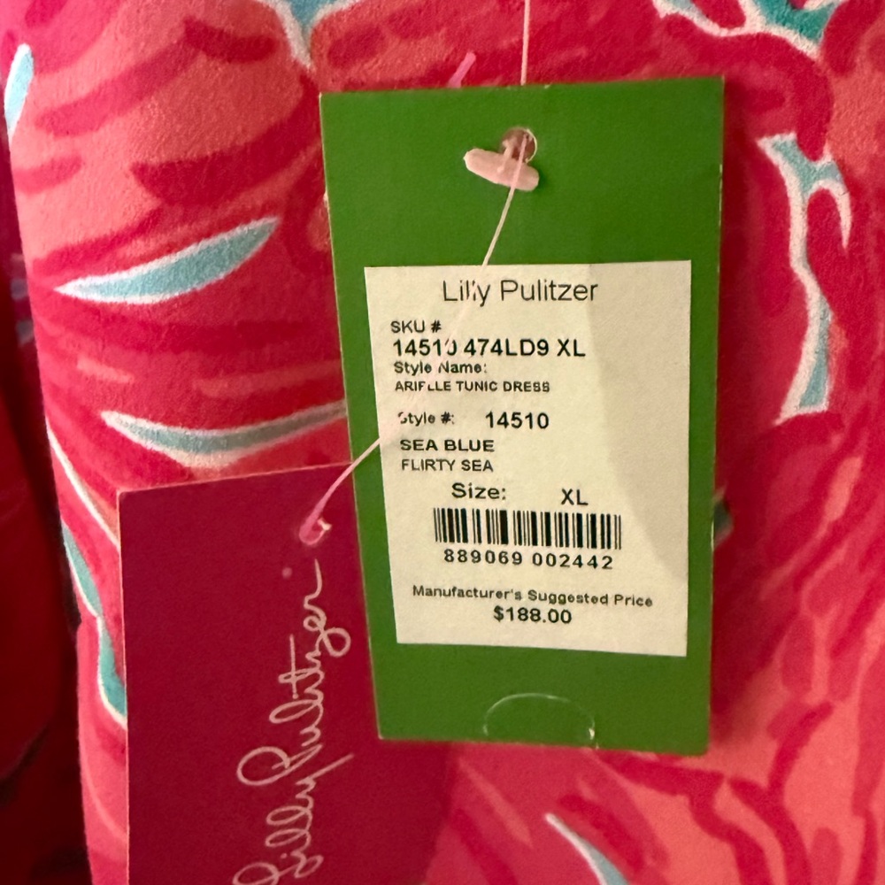 Lilly Pulitzer Sea Blue Flirty Sea Long Sleeve Dress